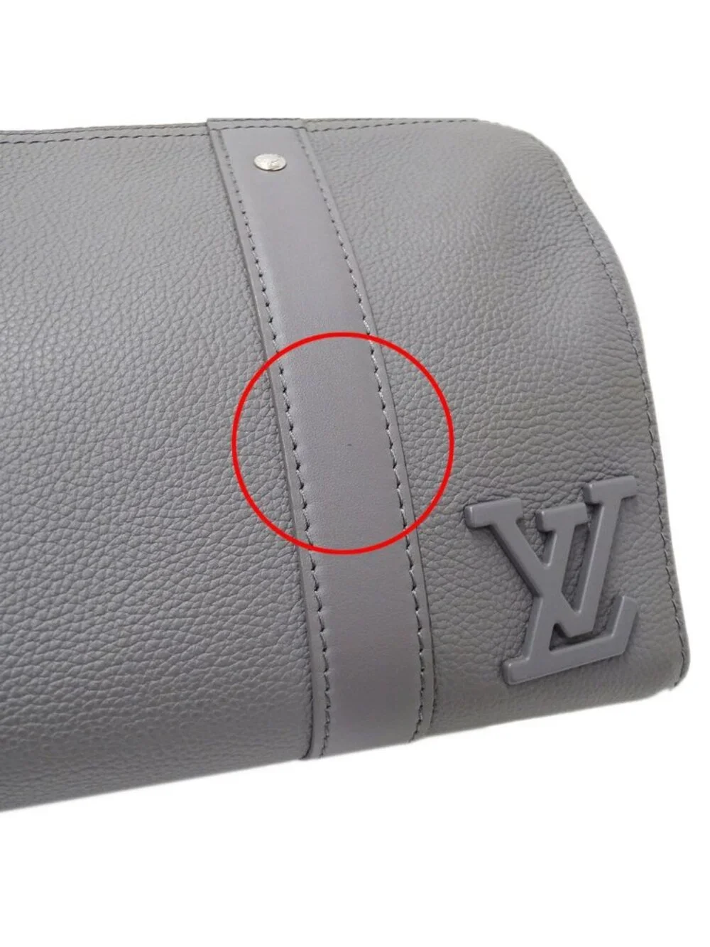Louis Vuitton LV Aerogram Shoulder Bag City Keepall Gray